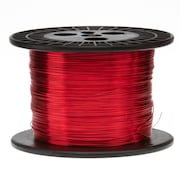 REMINGTON INDUSTRIES Magnet Wire, Heavy Build Enameled Copper Wire, 16 AWG, 5.0 Lbs, 625' Length, 0.0538" Diameter, Red 16HNS5